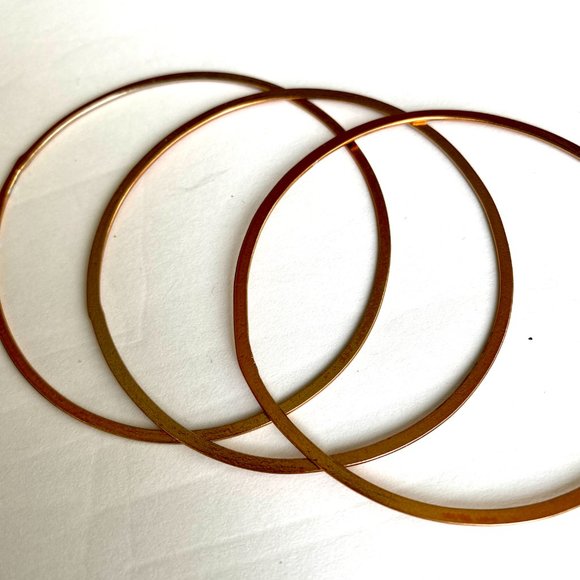 Vintage Copper Bangle Bracelets, Set of 3 - Picture 11 of 16